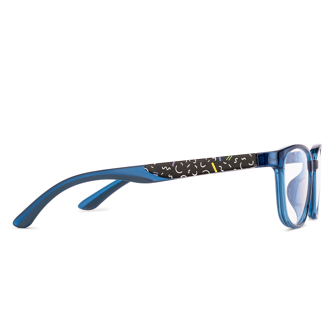 Hooper Dark Blue Full Rim Rectangle left side
