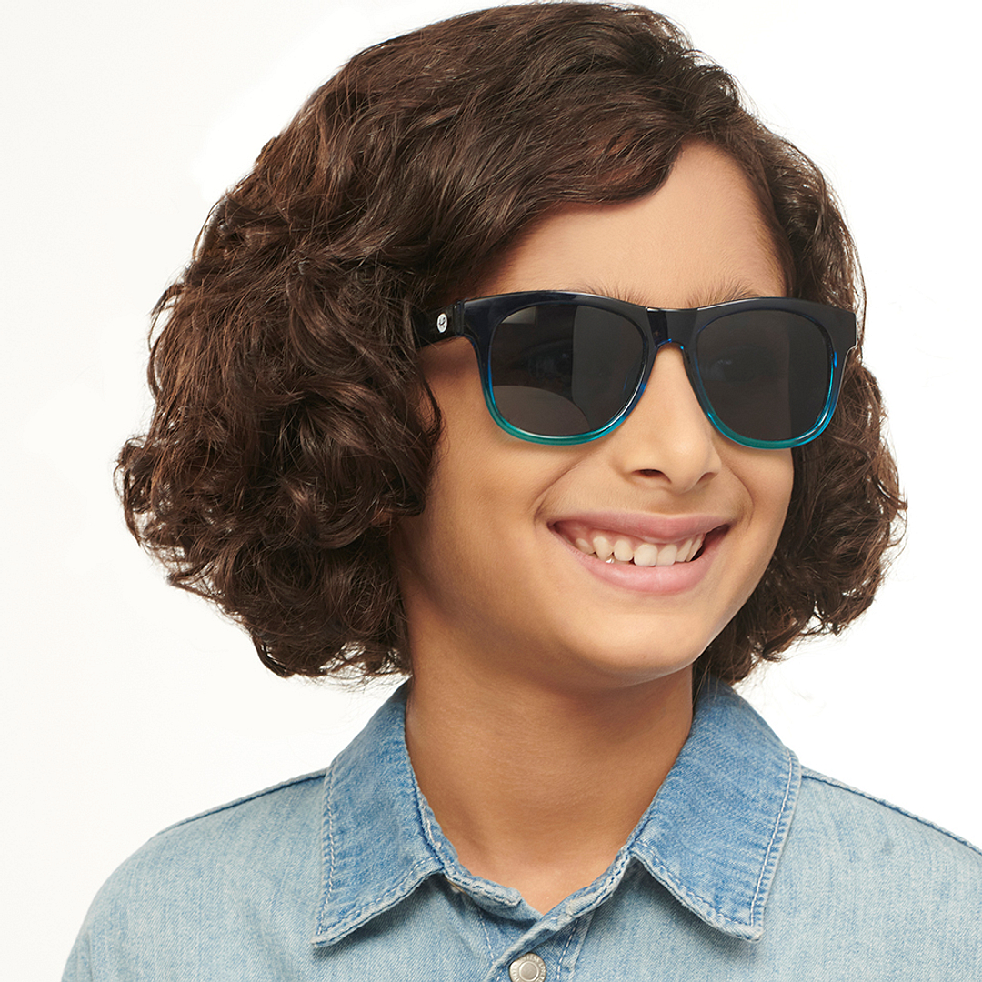 Hooper Blue Transparent Full Rim Square right side