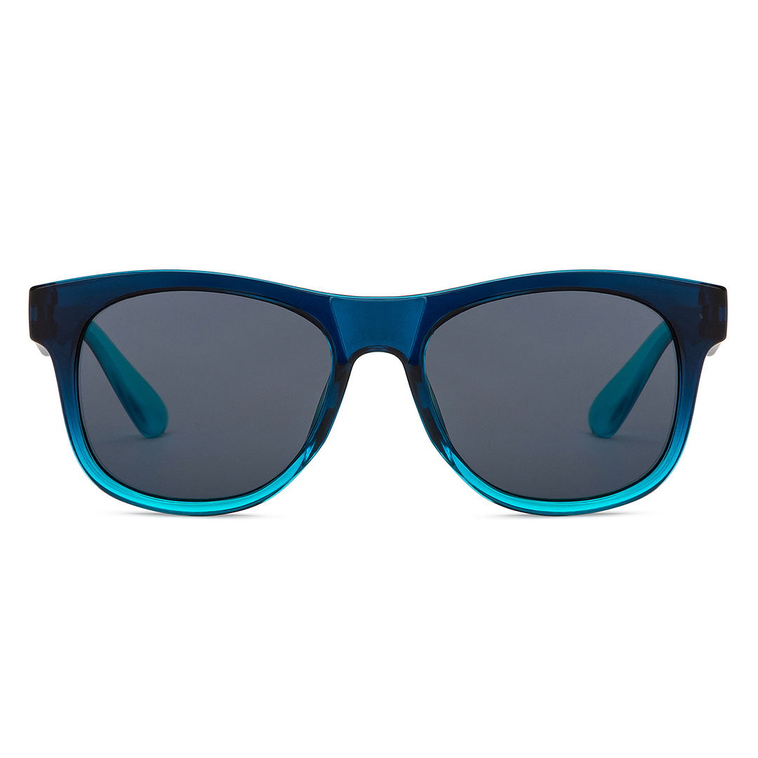 Hooper Blue Transparent Full Rim Square left side