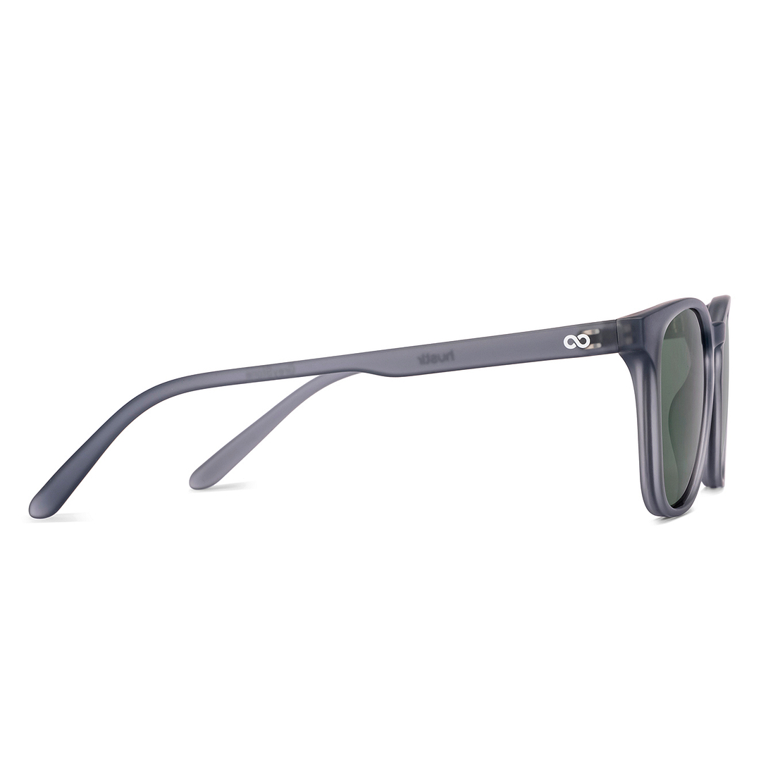 Hooper Grey Stone Full Rim Square left side