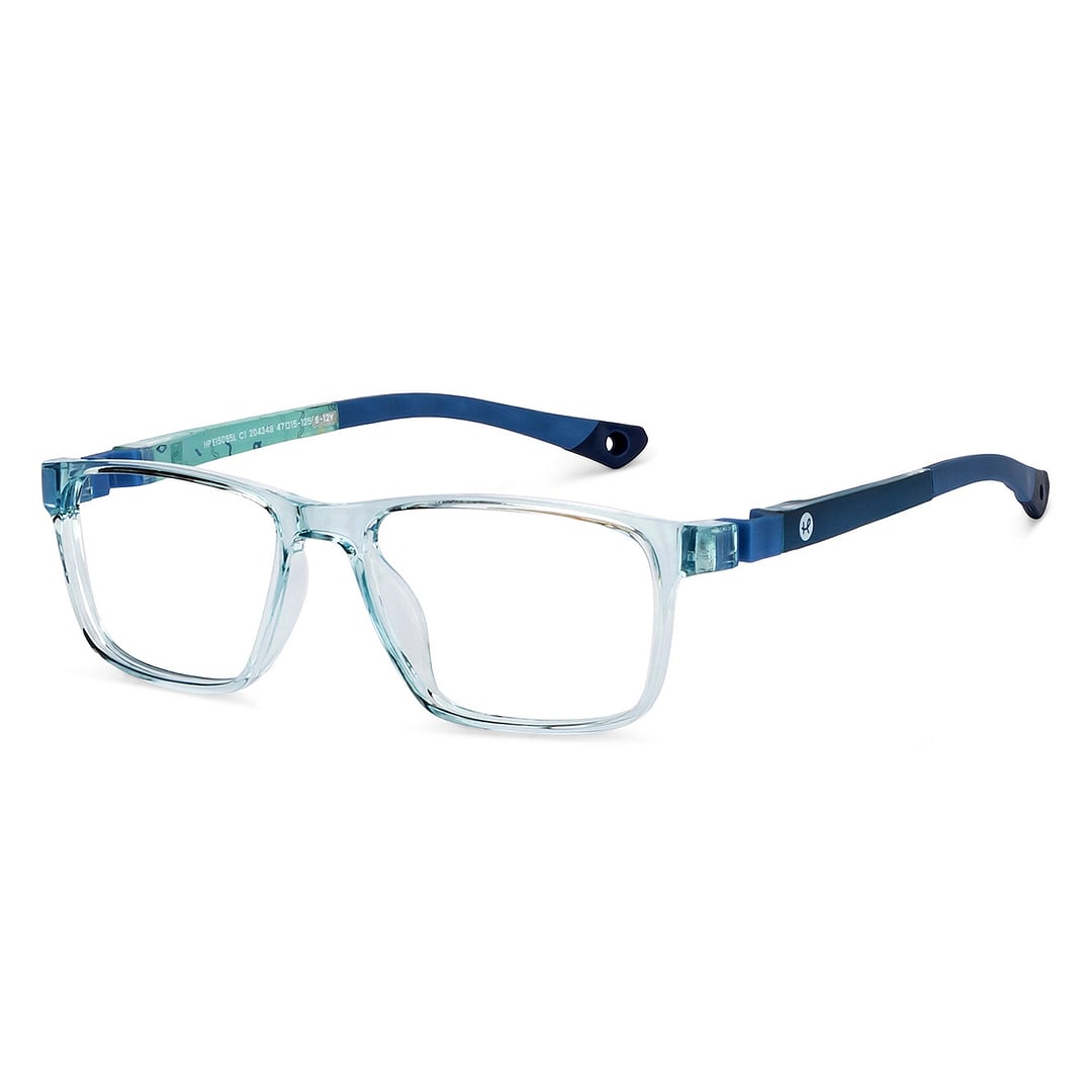 Hooper Sky Blue Full Rim Rectangle right side