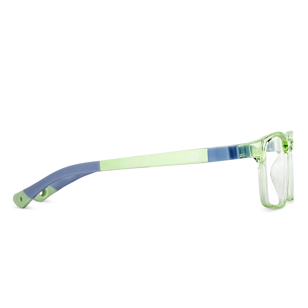 Hooper Online Green Transparent Full Rim Rectangle left side