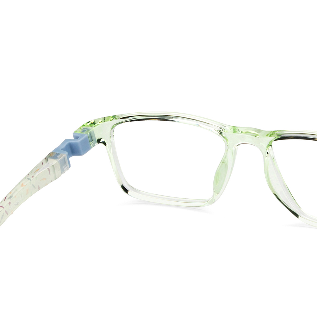 Hooper Online Green Transparent Full Rim Rectangle right side