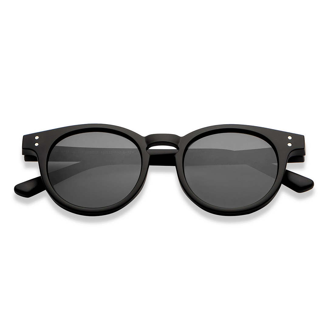 Hooper Black Full Rim Round left side