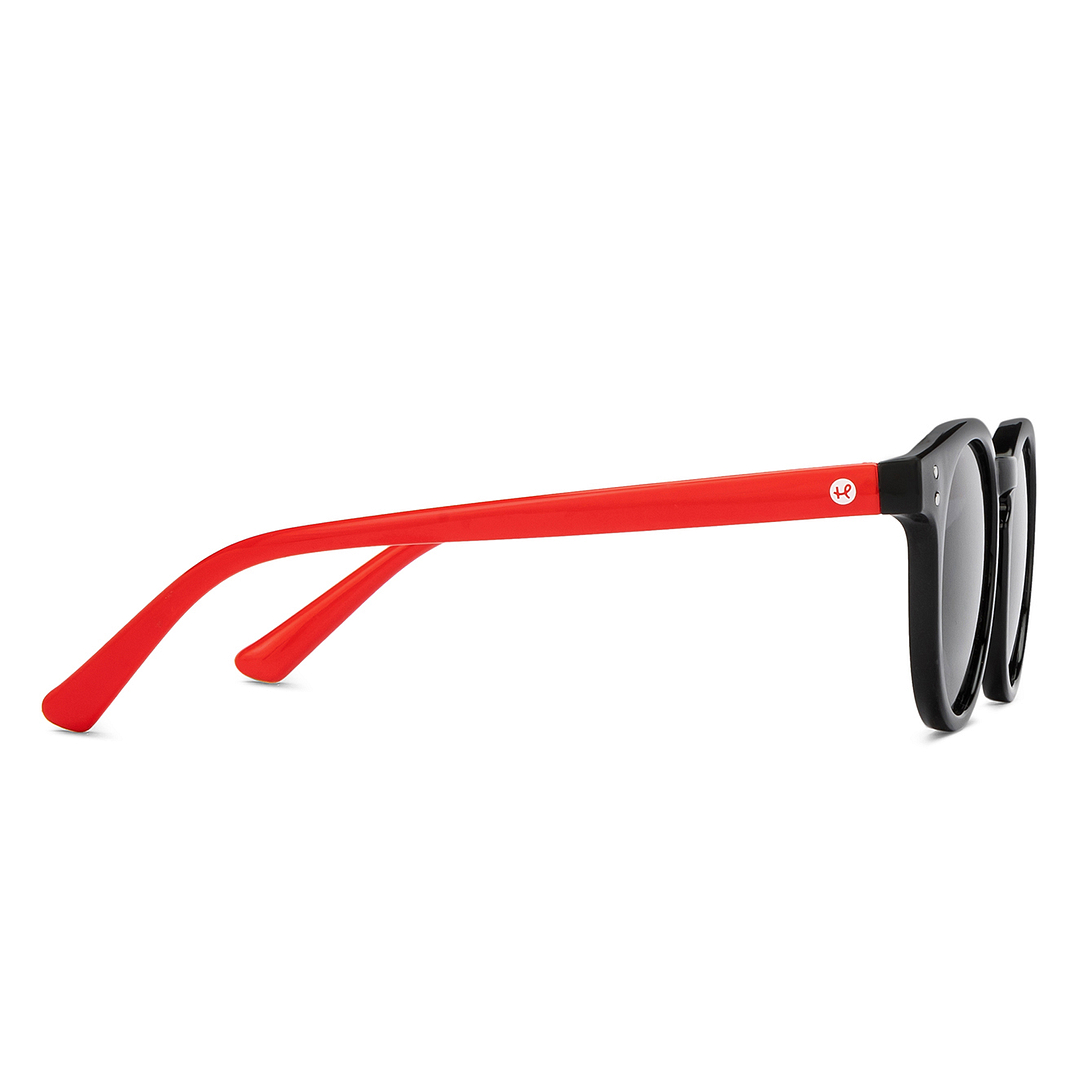 Hooper Black Full Rim Round left side