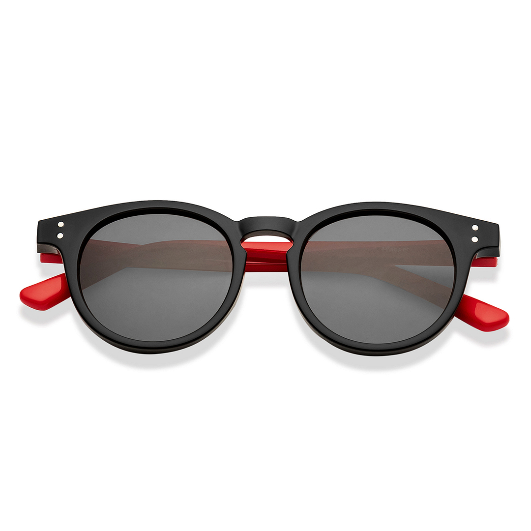 Hooper Black Full Rim Round left side