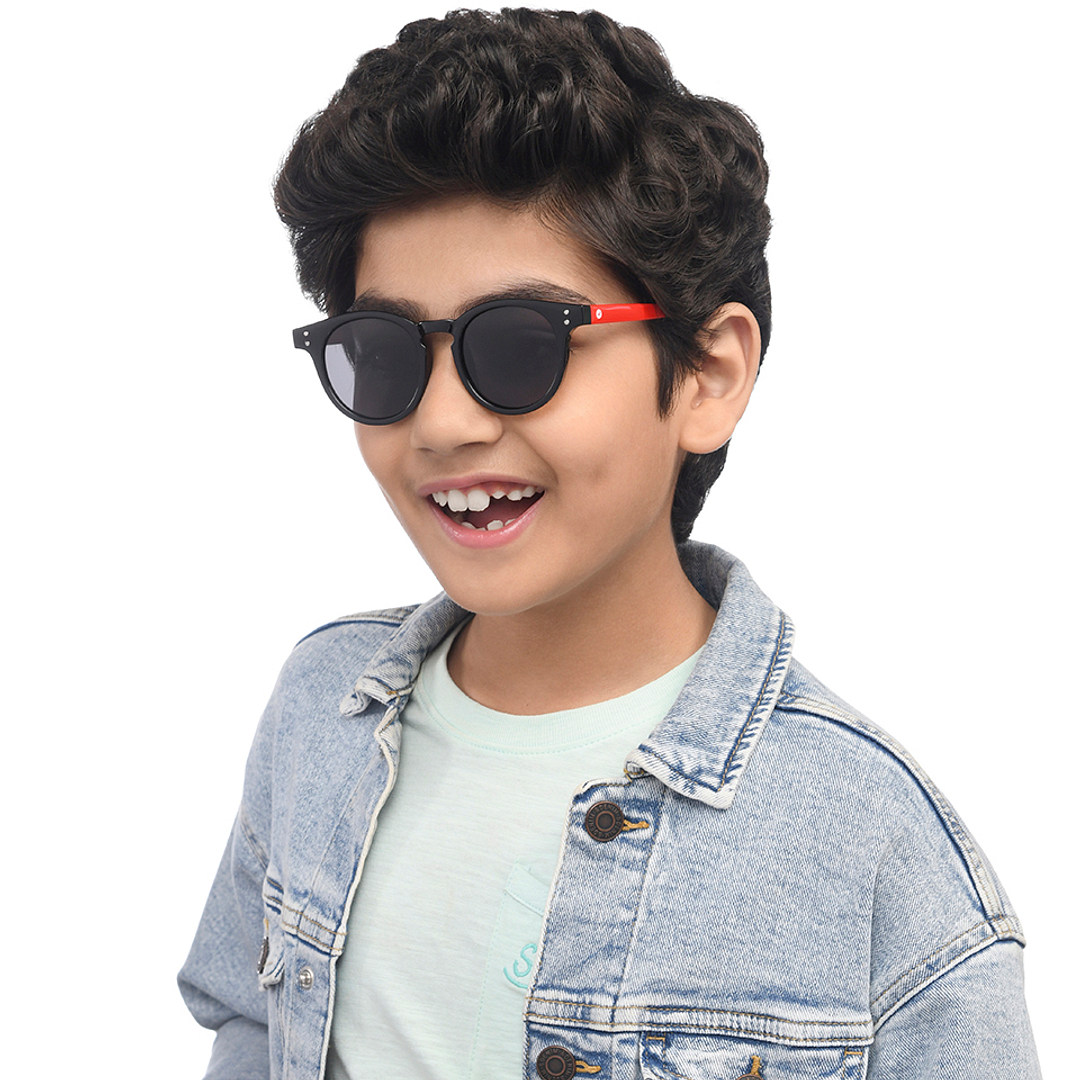 Hooper Black Full Rim Round left side