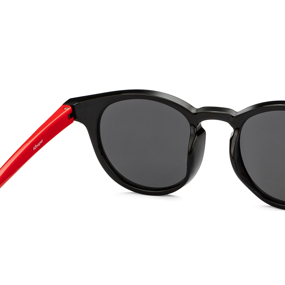 Hooper Black Full Rim Round right side