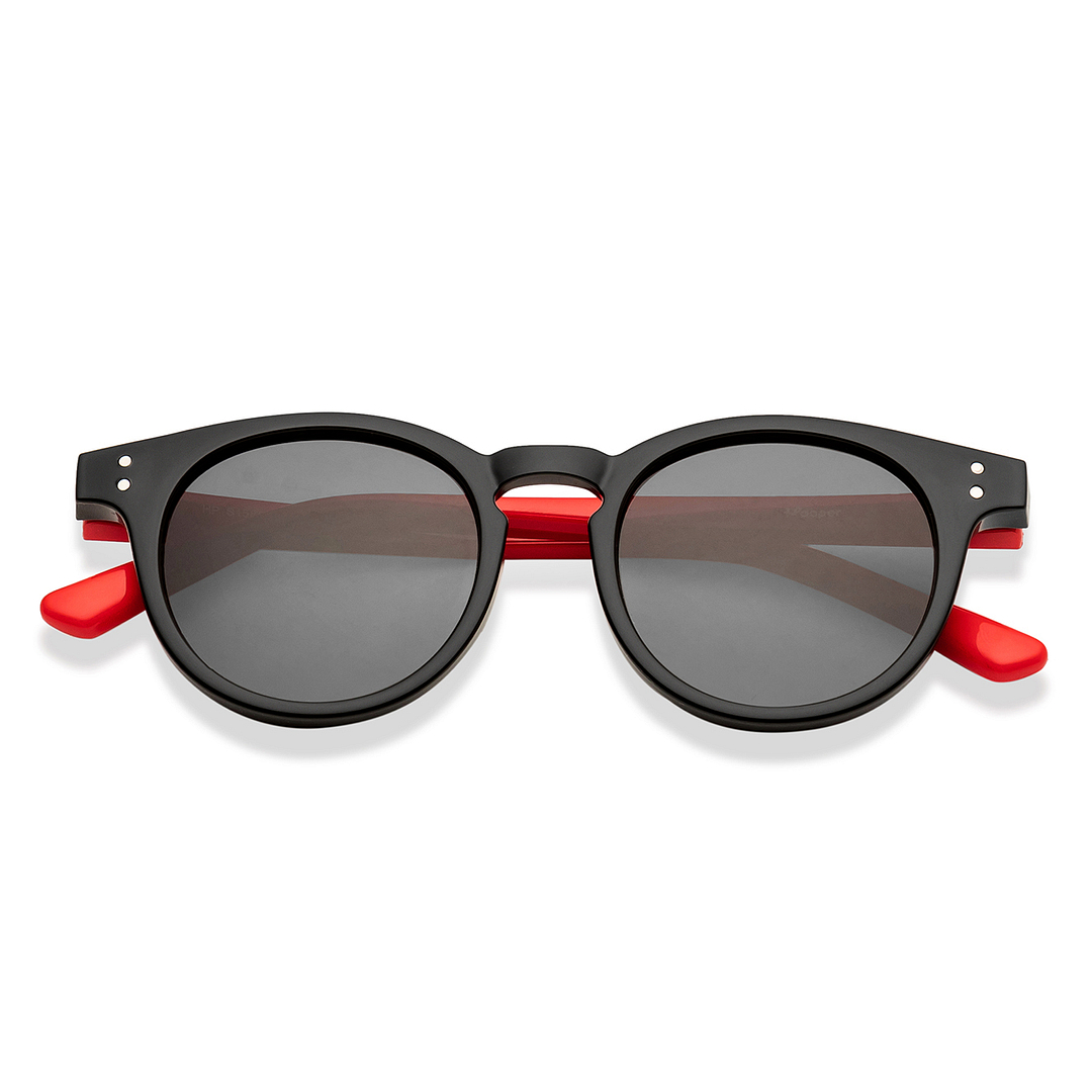 Hooper Black Full Rim Round left side