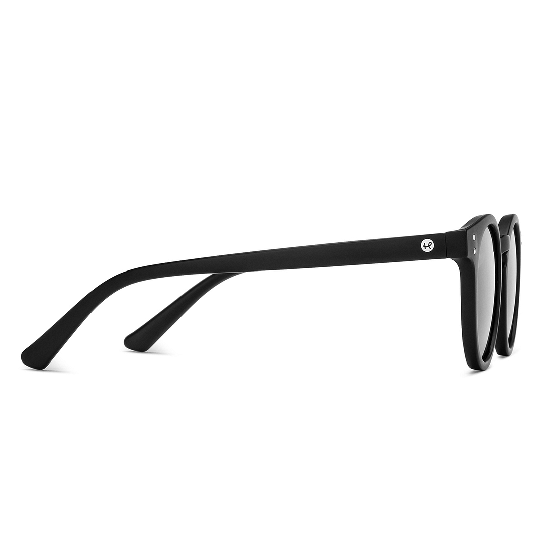 Hooper Black Full Rim Round left side