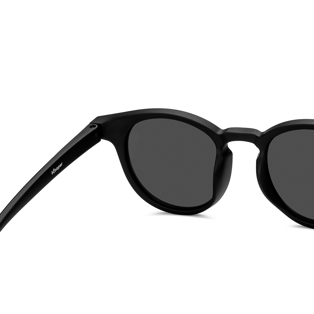 Hooper Black Full Rim Round right side