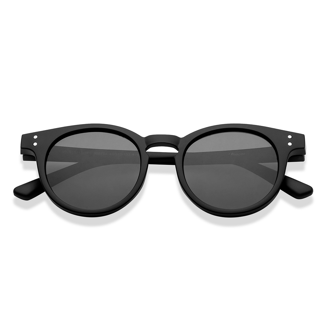 Hooper Black Full Rim Round left side