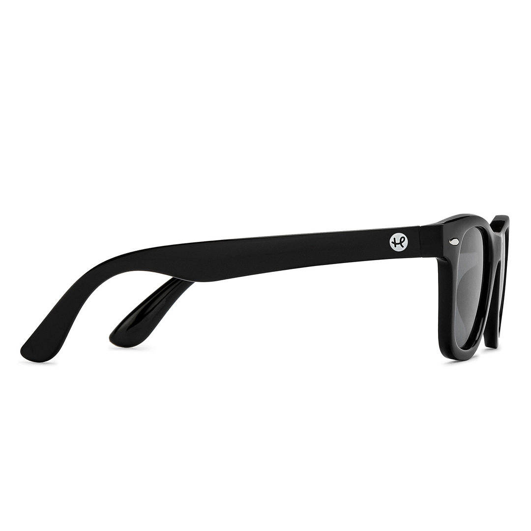 Hooper Black Full Rim Square left side