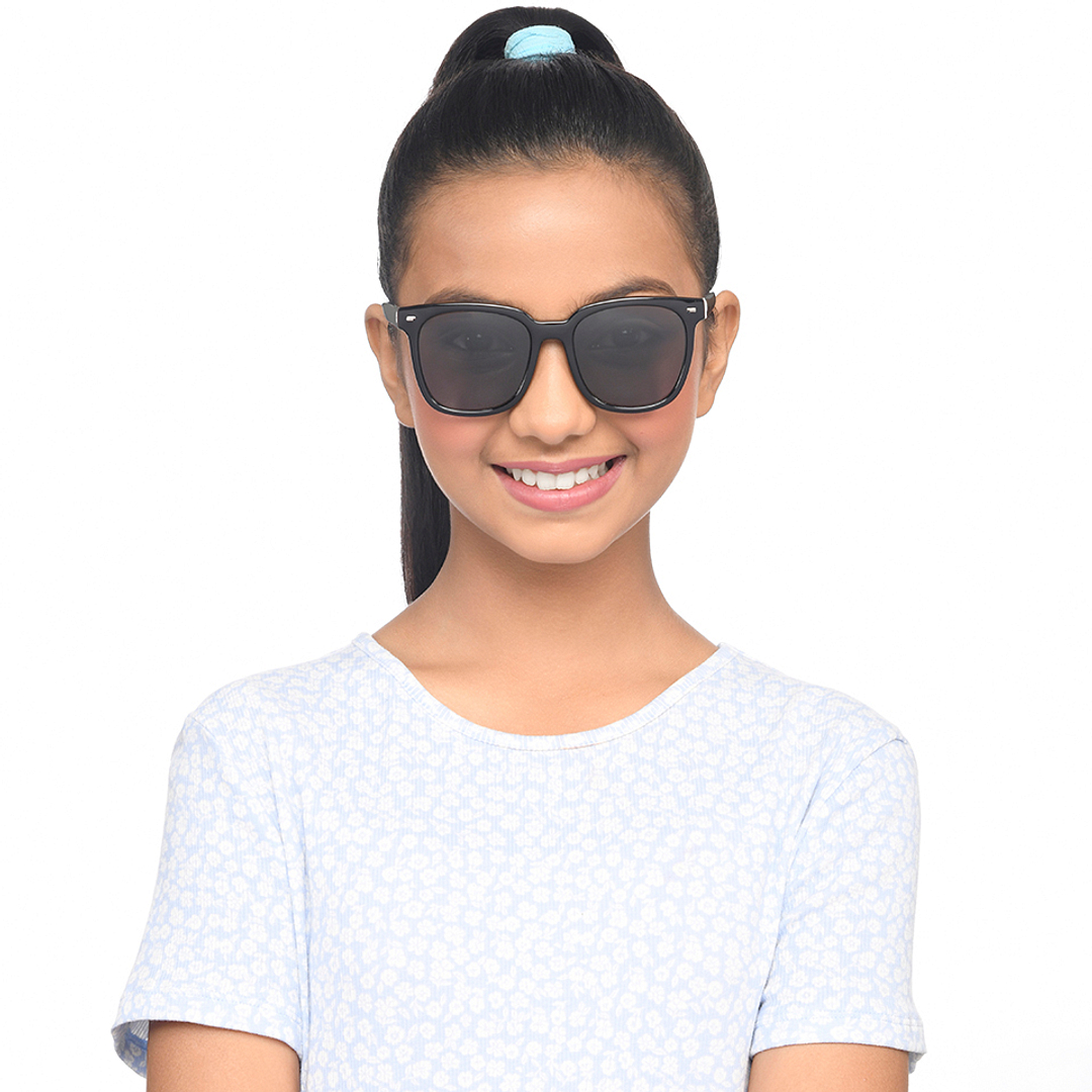 Hooper Black Full Rim Square left side