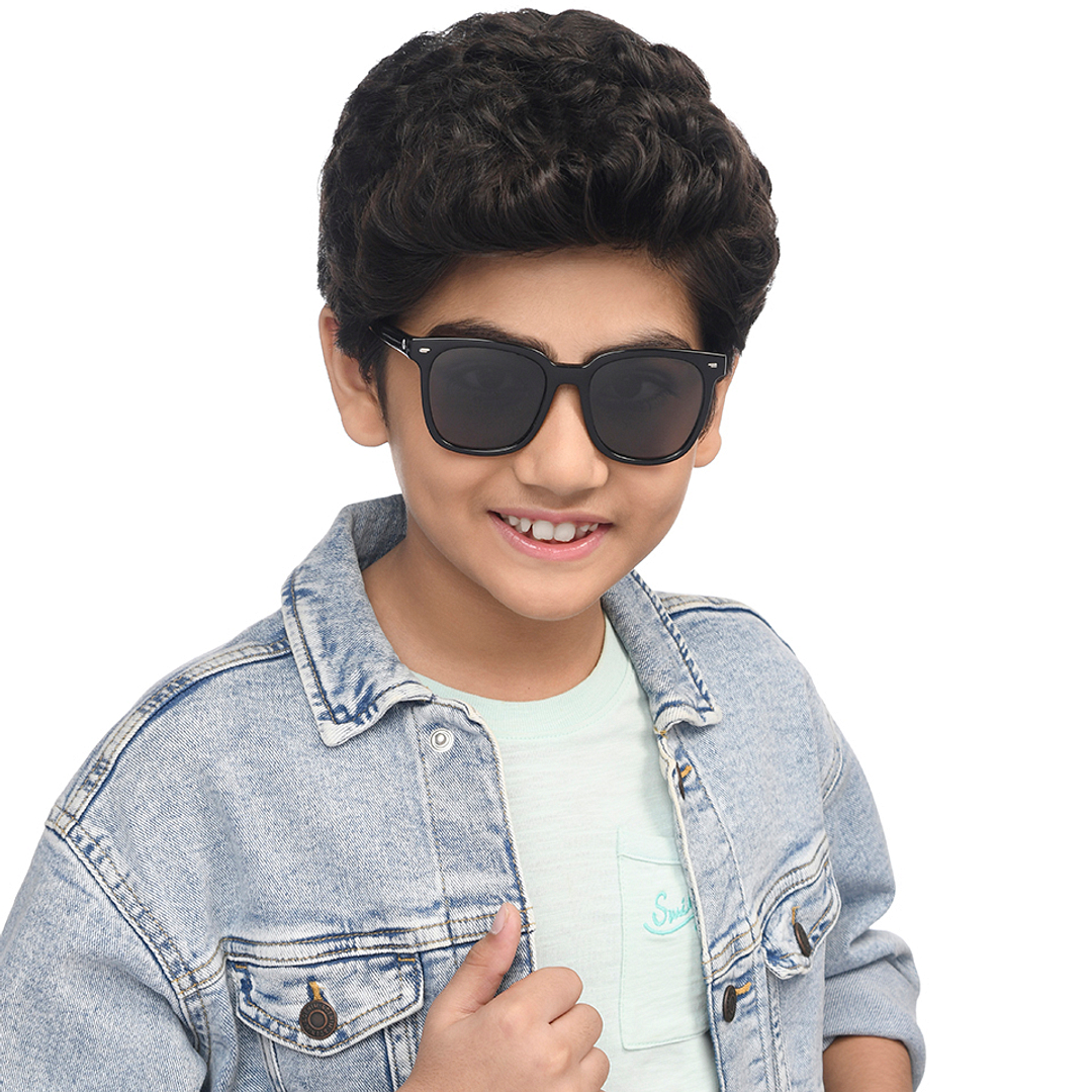 Hooper Black Full Rim Square left side