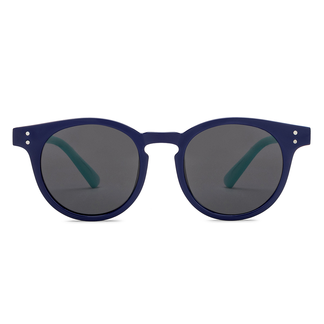 Hooper Sky Blue Full Rim Round left side