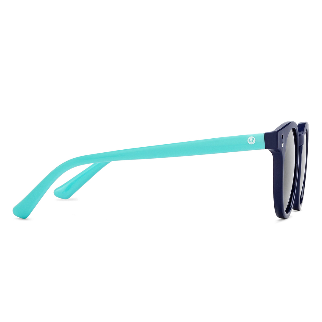 Hooper Sky Blue Full Rim Round left side
