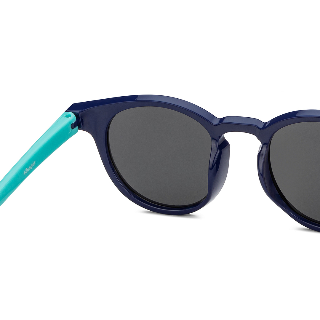 Hooper Sky Blue Full Rim Round right side