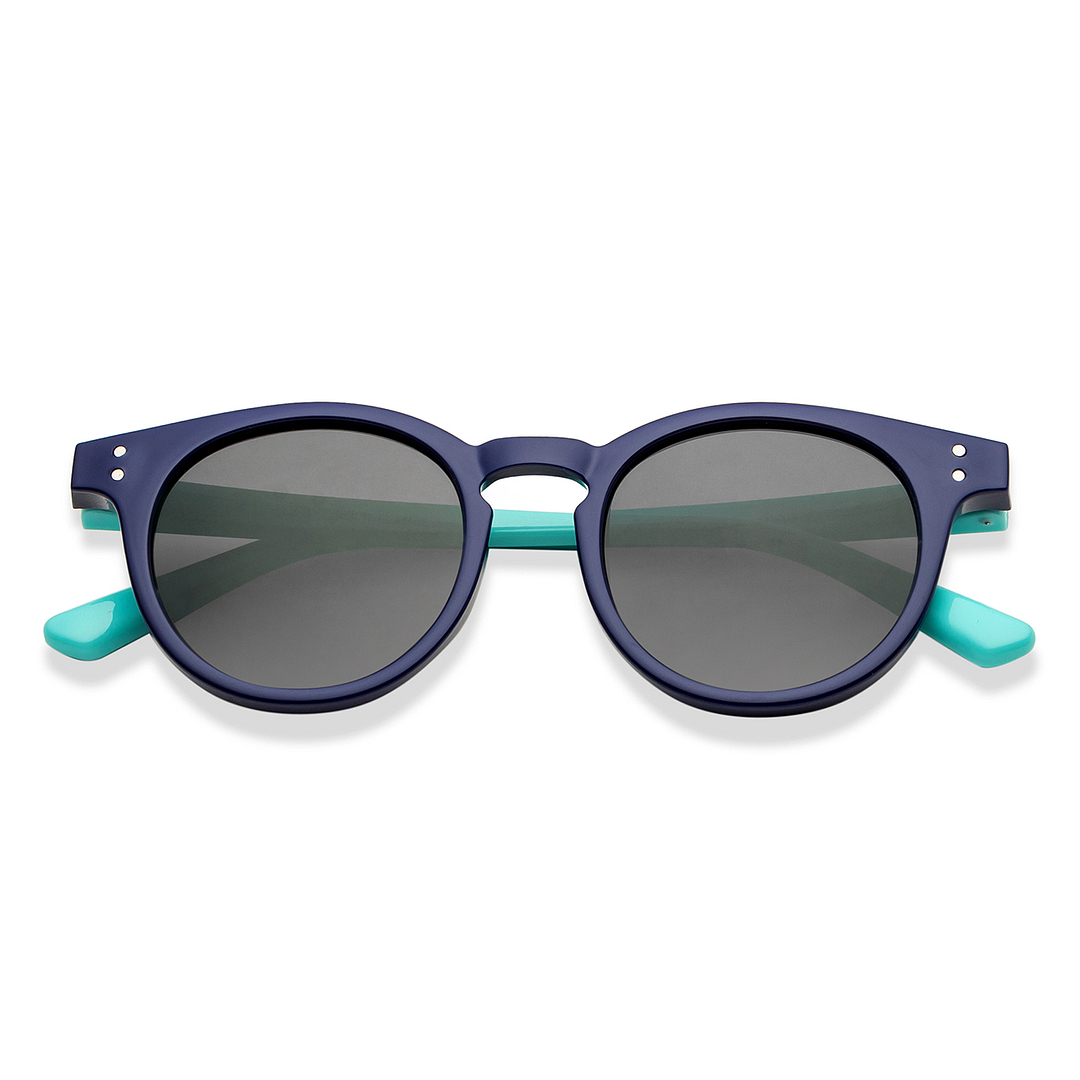 Hooper Sky Blue Full Rim Round left side