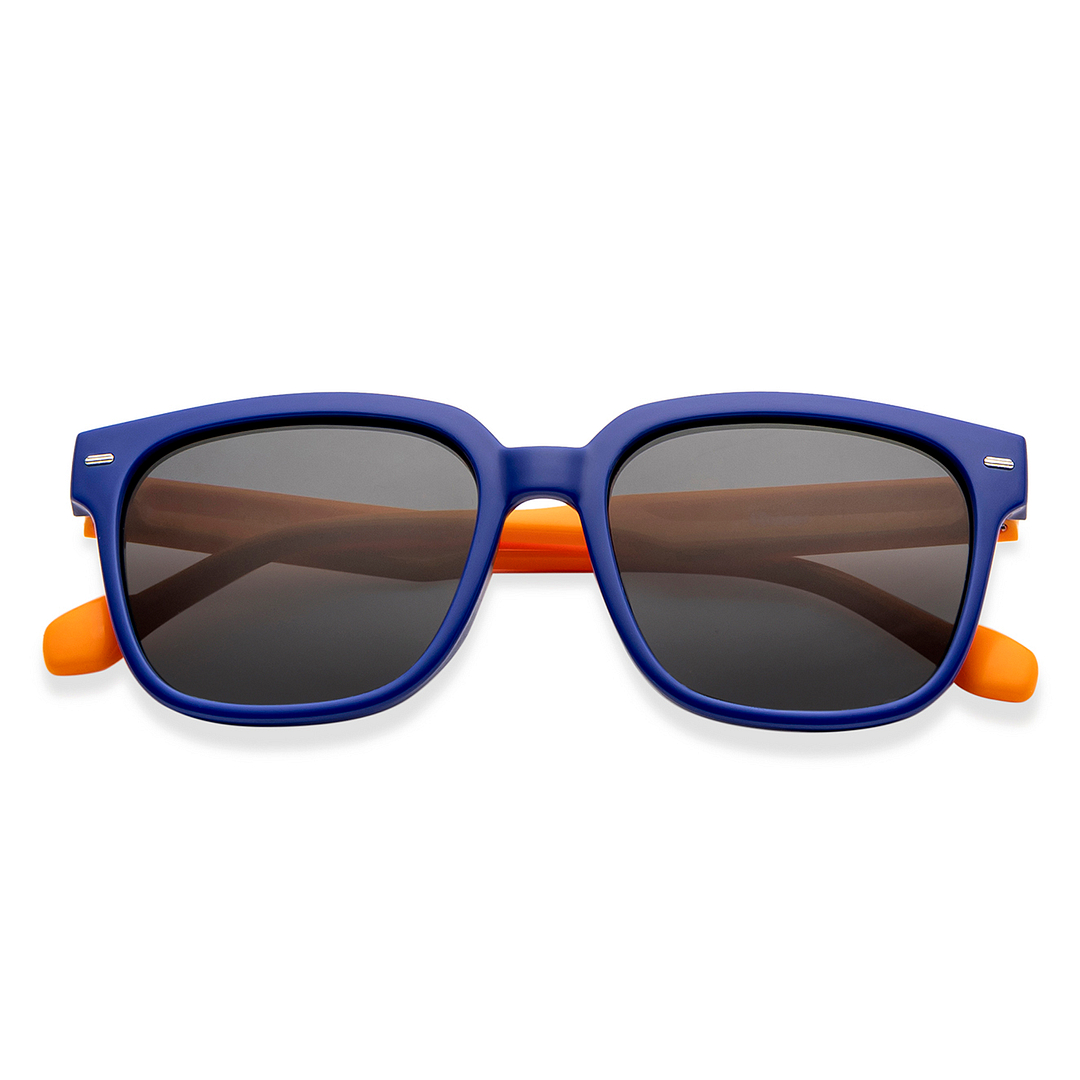 Hooper Sky Blue Full Rim Square left side