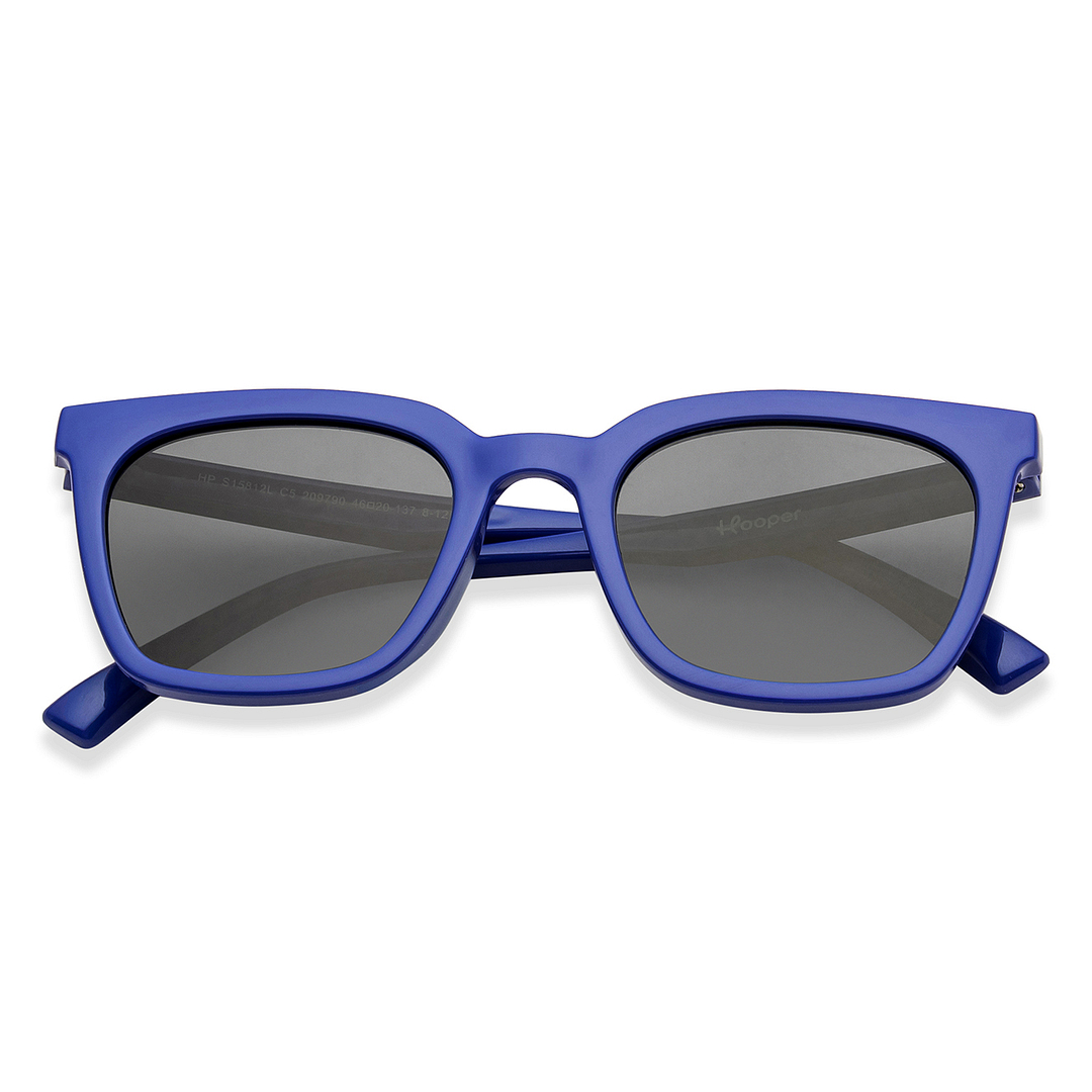 Hooper Sky Blue Full Rim Square left side