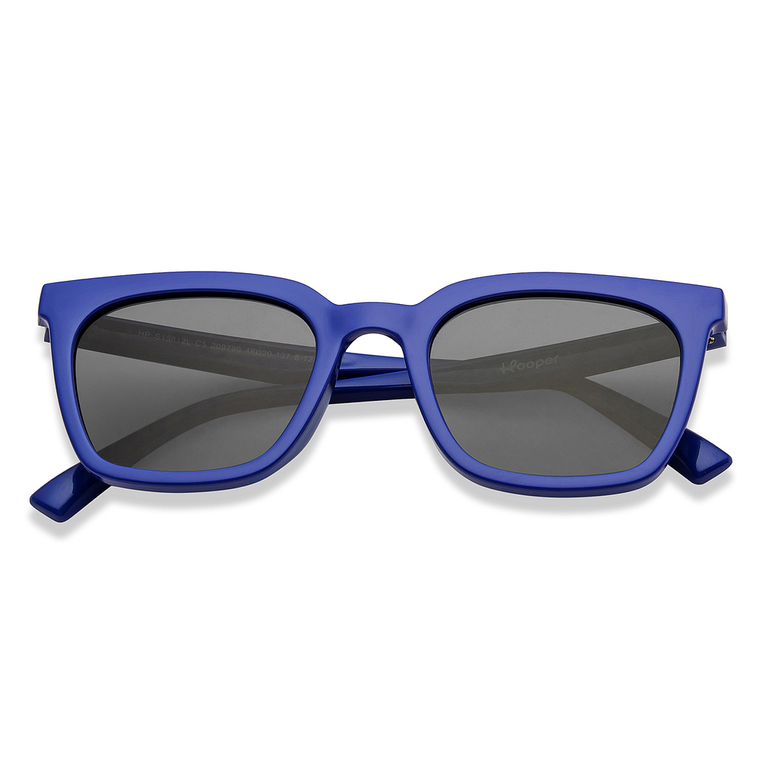 Hooper Sky Blue Full Rim Square left side