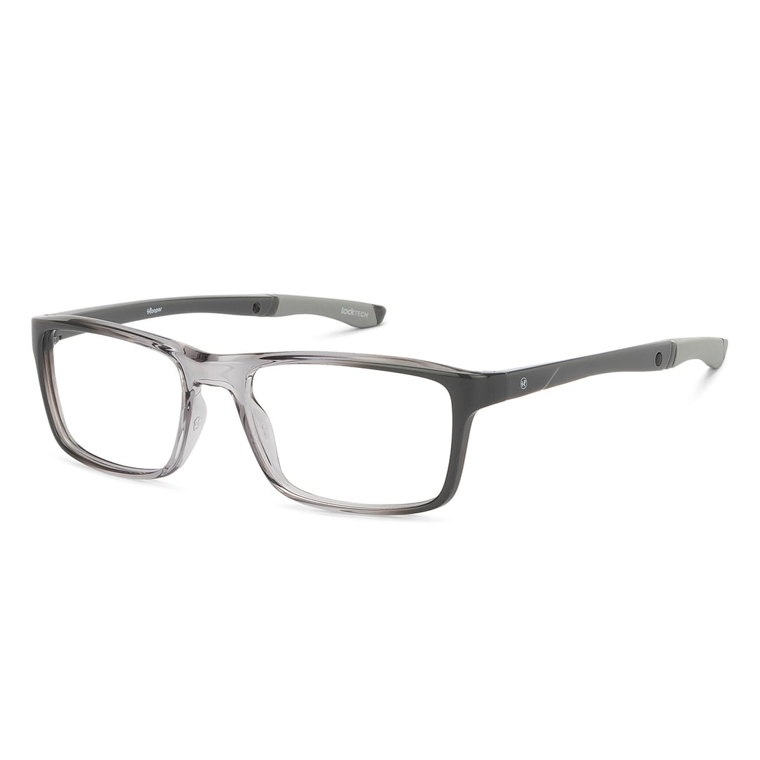 Hooper Online Light Gray Full Rim Rectangle left side