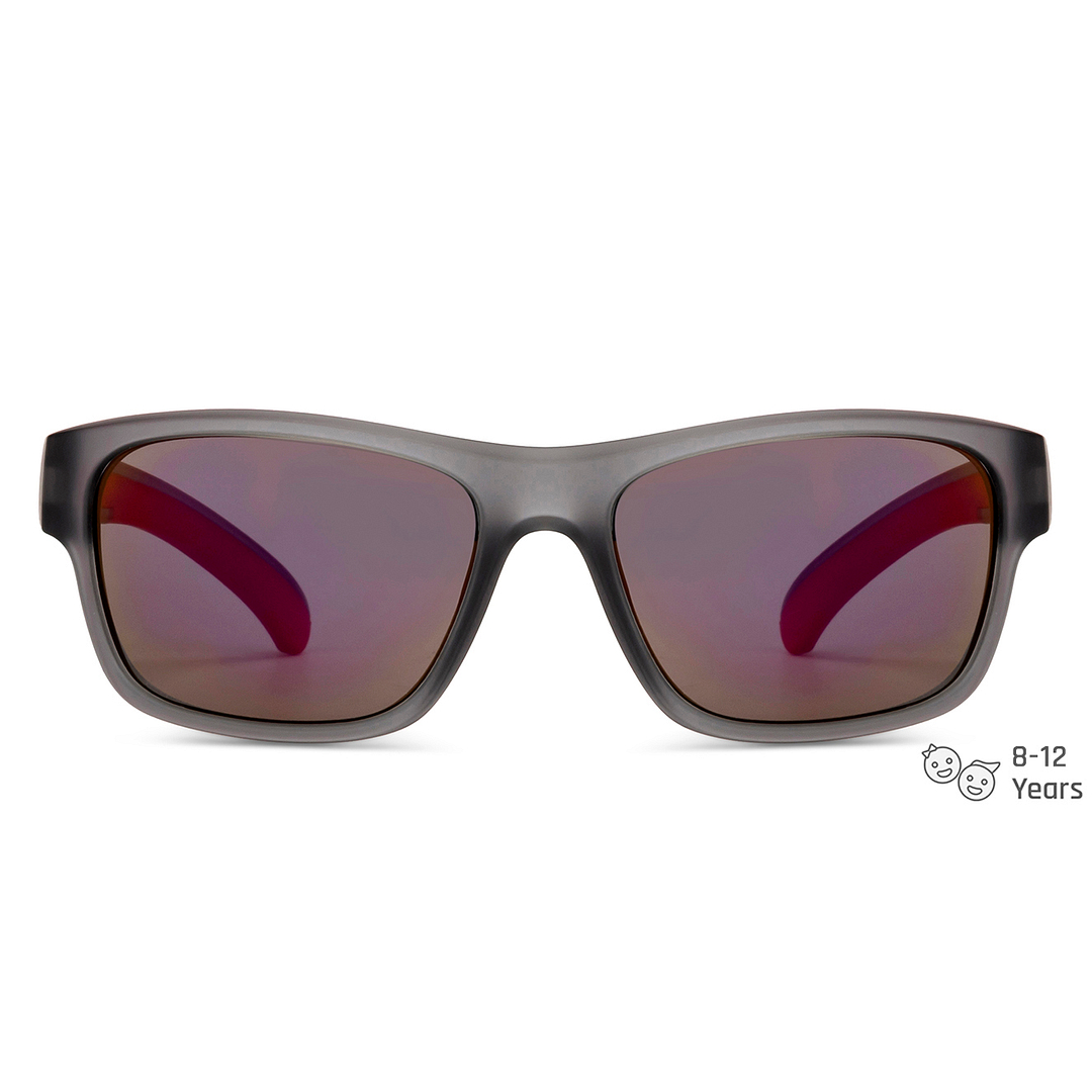 Hooper Light Grey Full Rim Rectangle left side