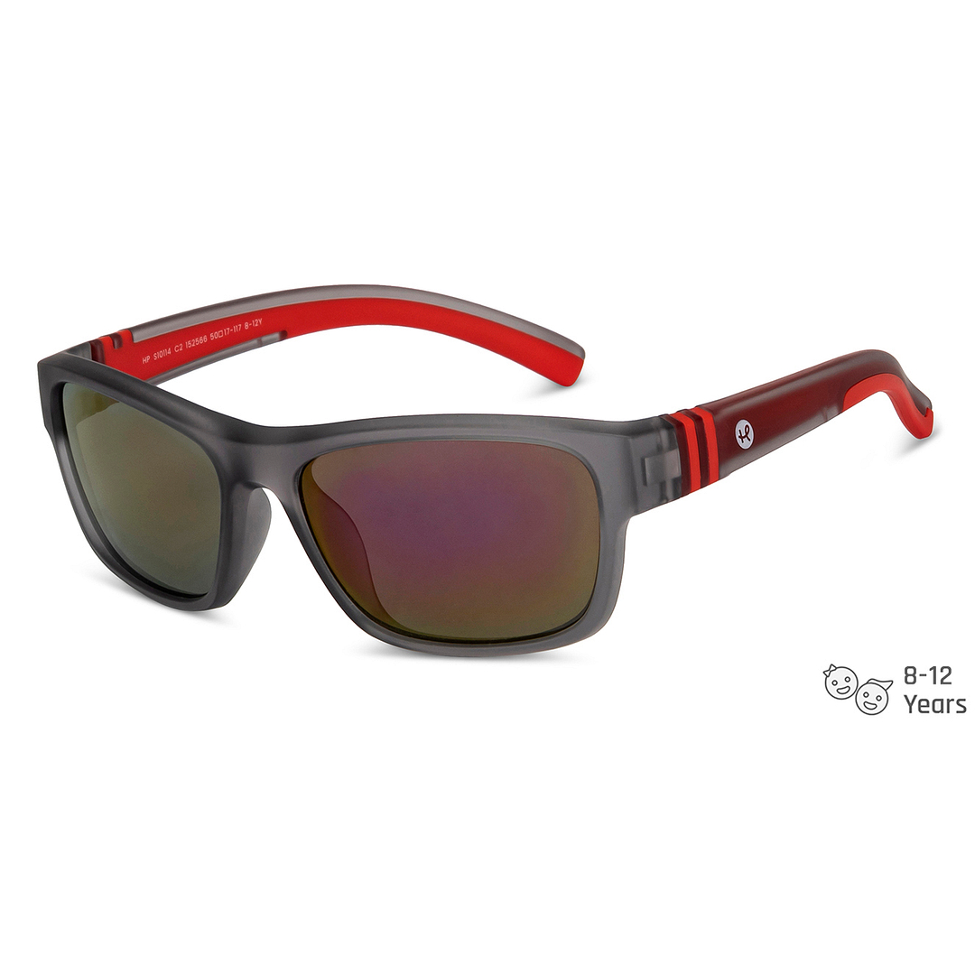 Hooper Light Grey Full Rim Rectangle left side