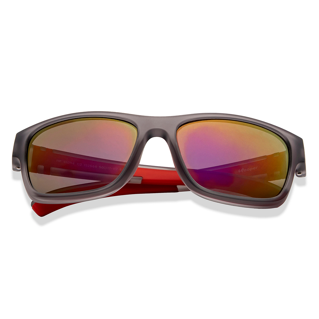 Hooper Light Grey Full Rim Rectangle left side