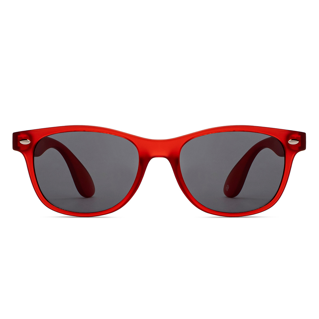 Hooper Red Full Rim Rectangle right side