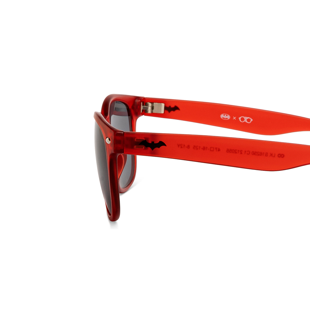 Hooper Red Full Rim Rectangle left side