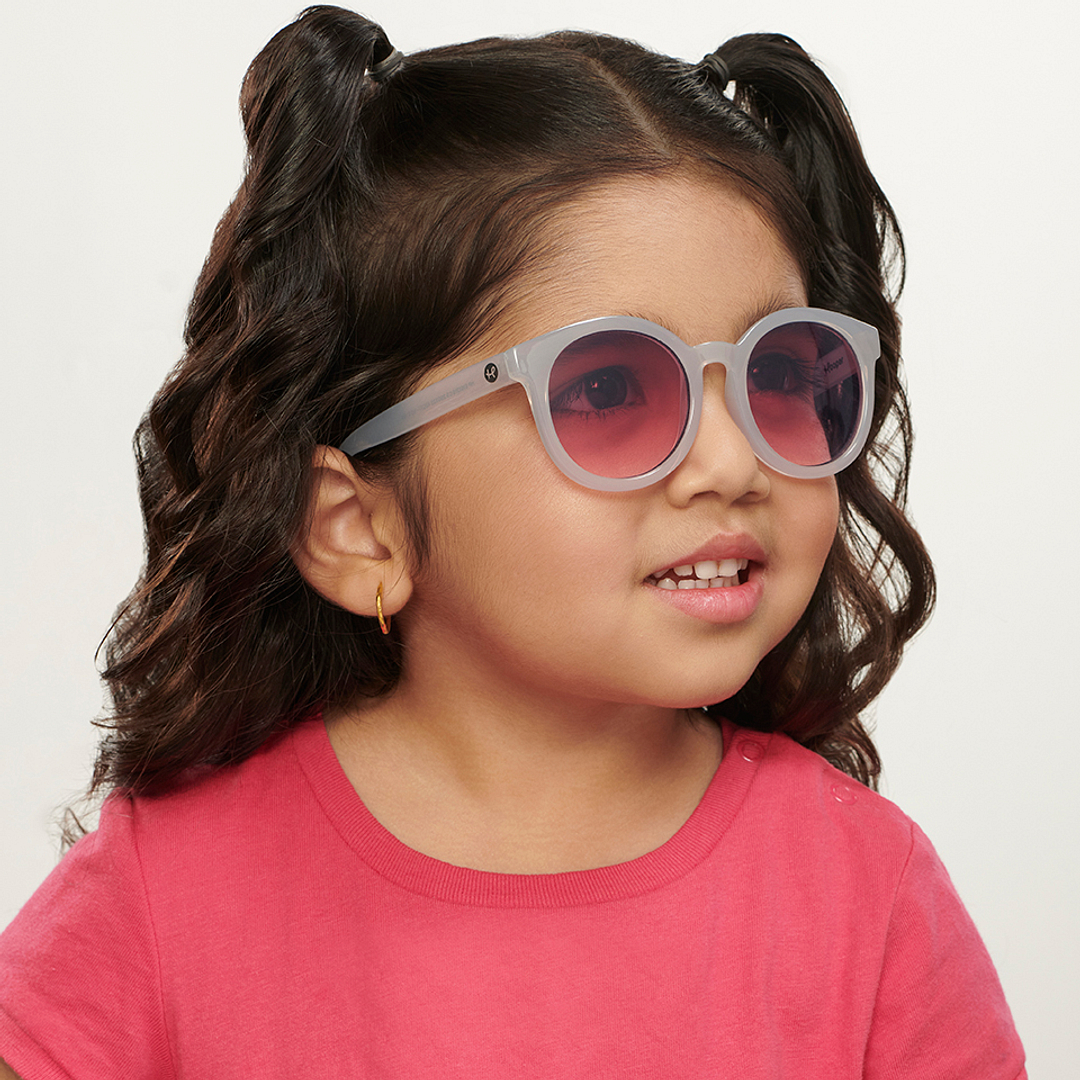 Hooper Light Grey Full Rim Round left side