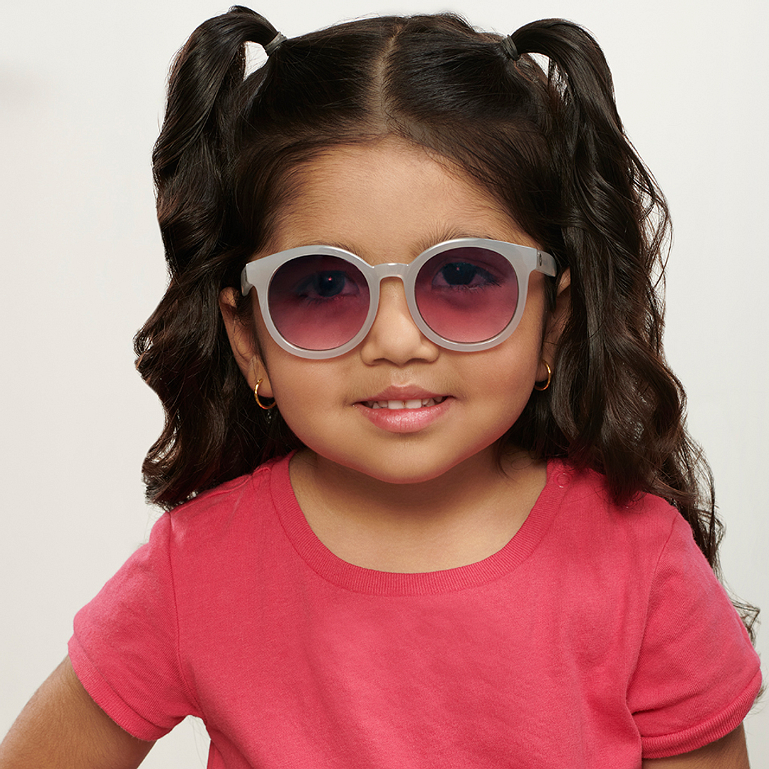 Hooper Light Grey Full Rim Round right side