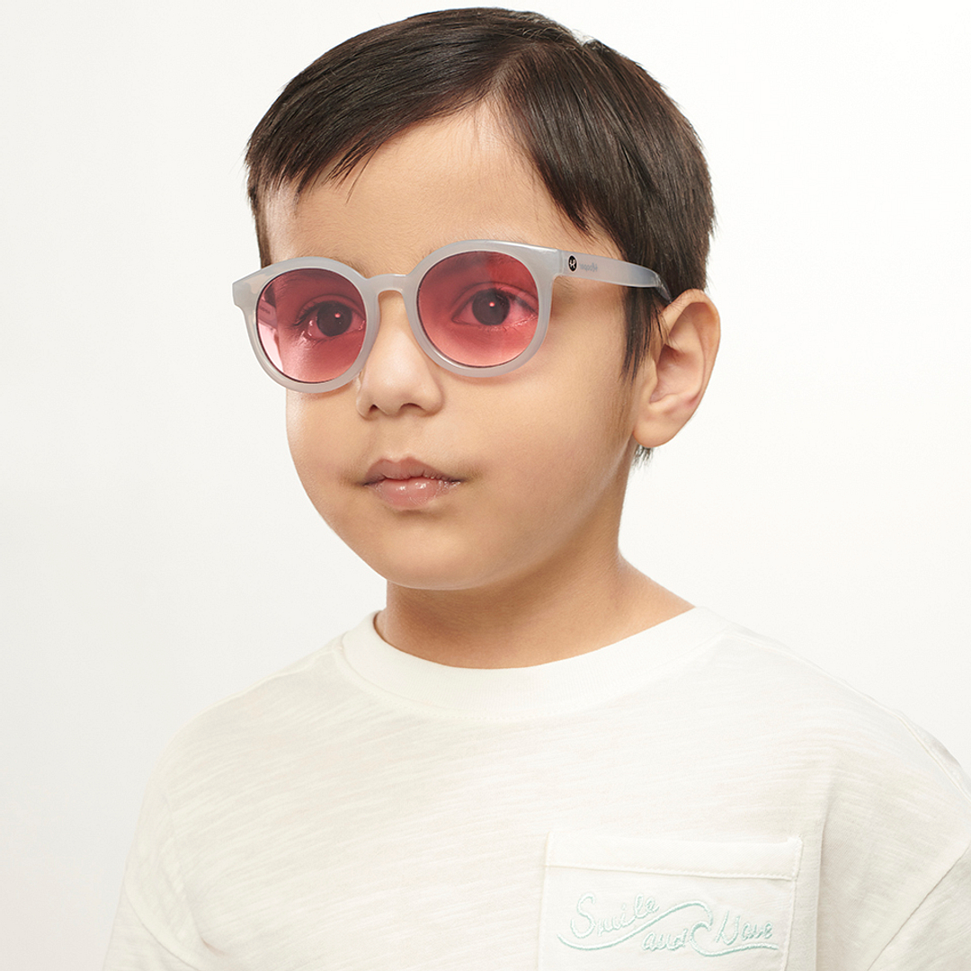 Hooper Light Grey Full Rim Round right side