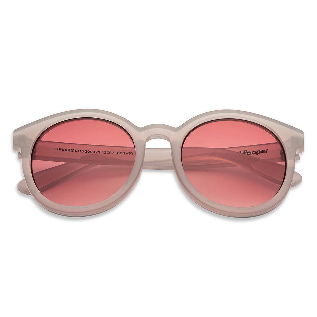 Hooper Light Grey Full Rim Round left side