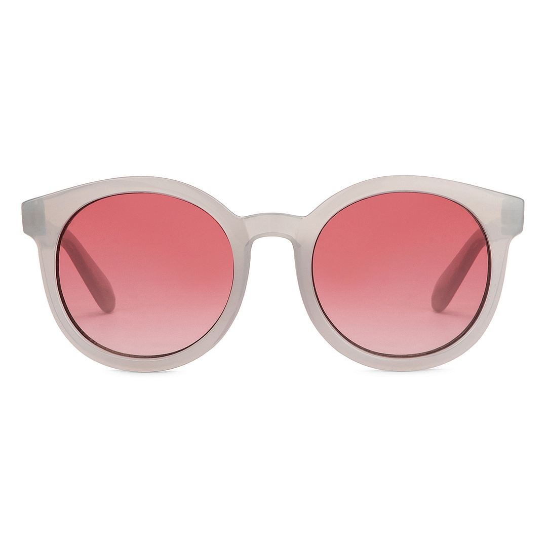 Hooper Light Grey Full Rim Round left side