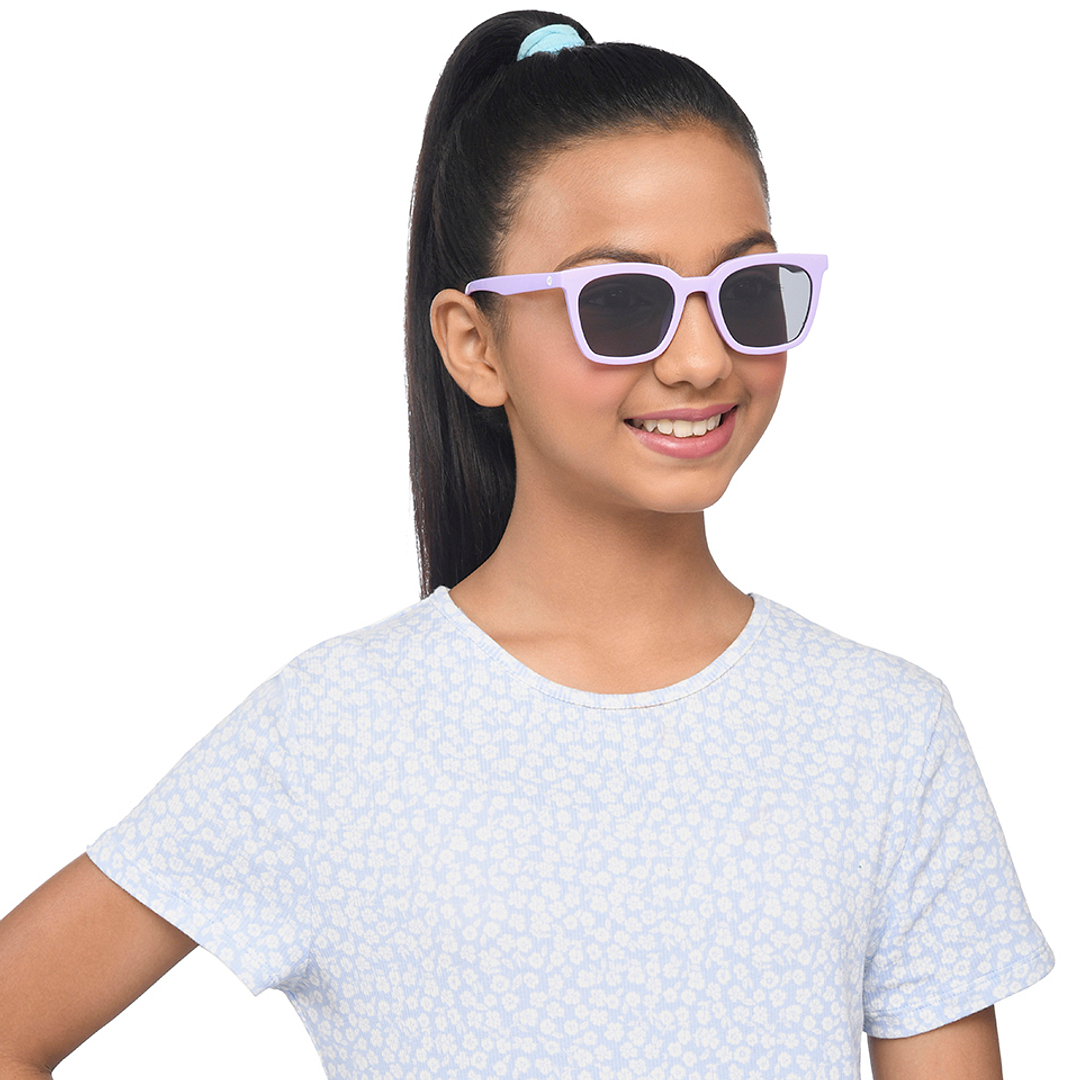 Hooper Purple Full Rim Square left side