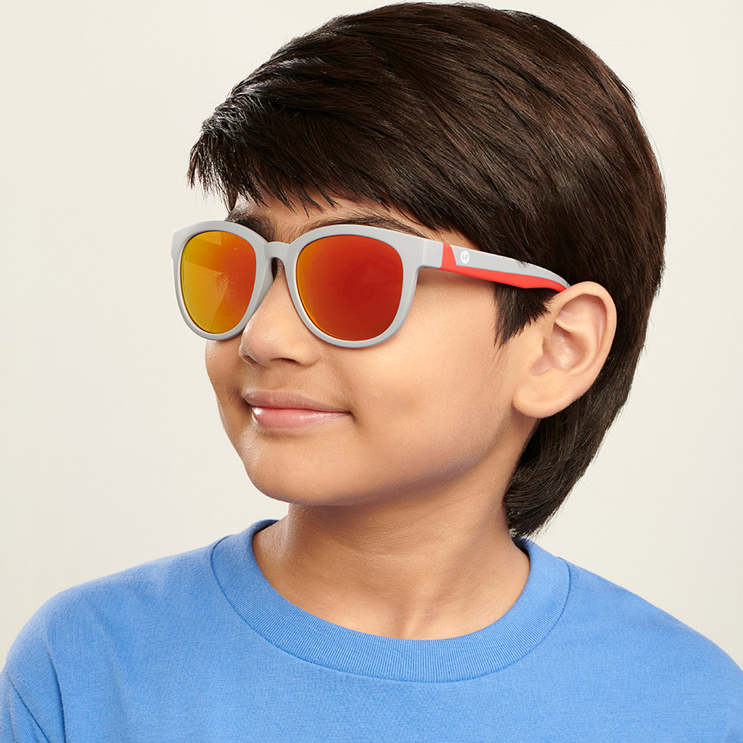 Hooper Light Grey Full Rim Round right side