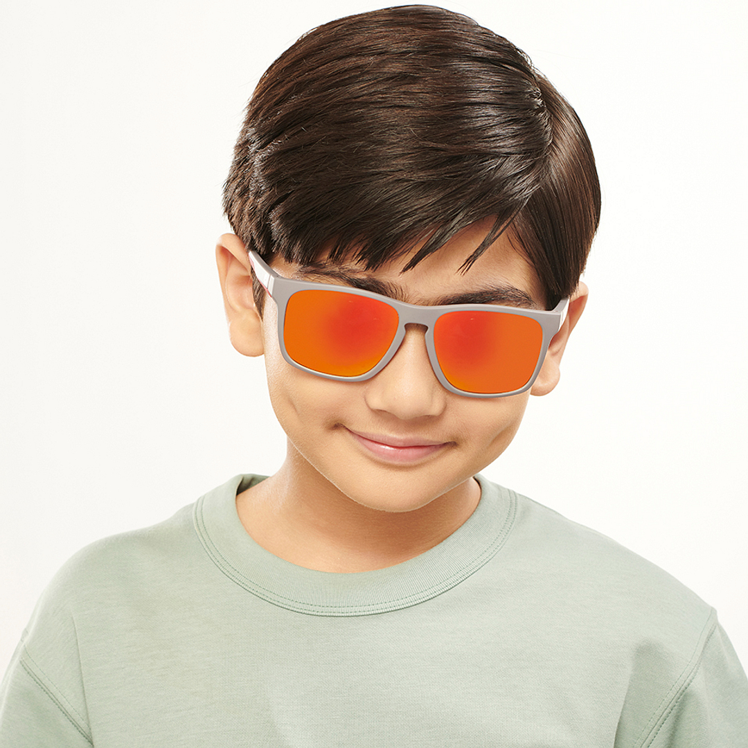 Hooper Light Grey Full Rim Square right side