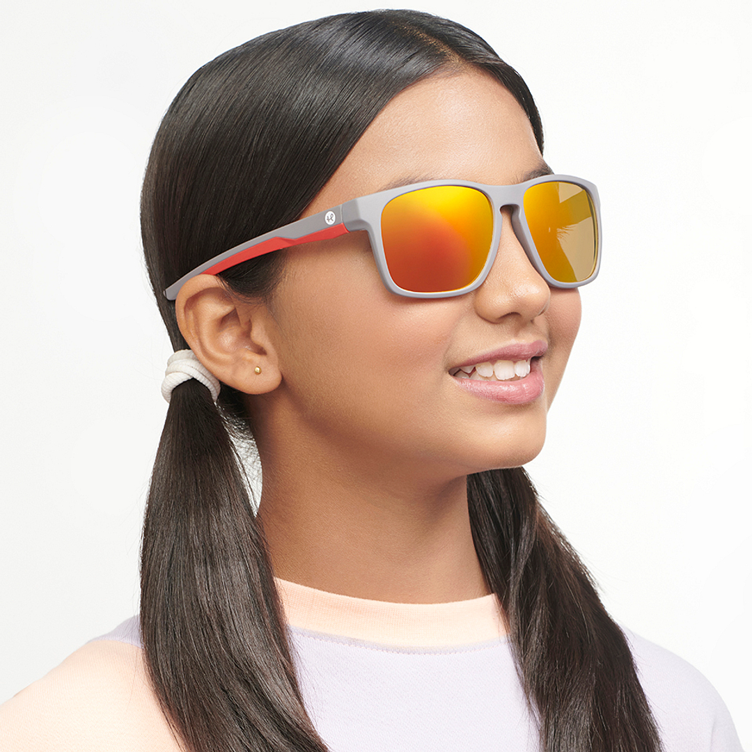 Hooper Light Grey Full Rim Square right side