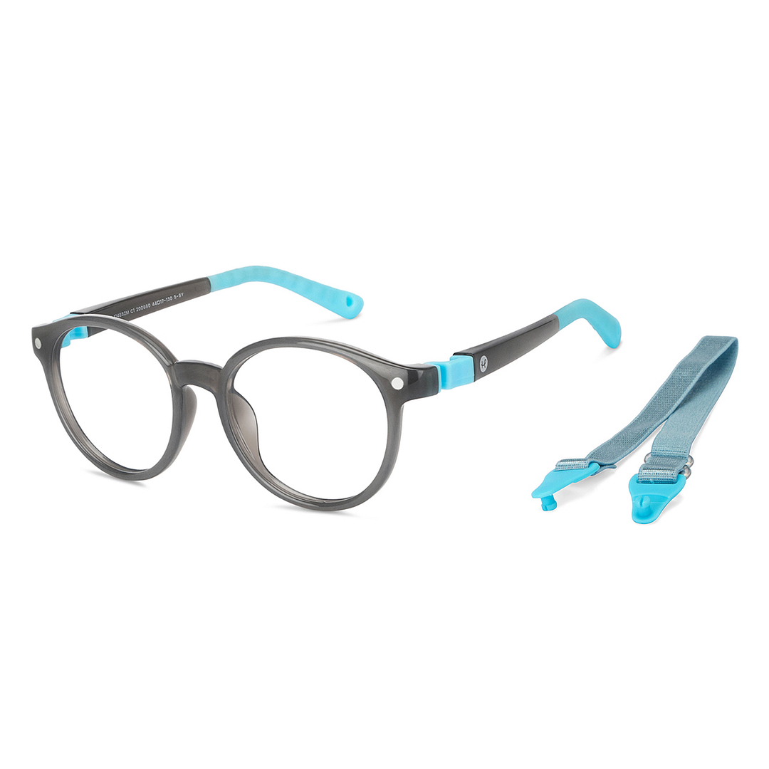 Hooper Online Light Gray Full Rim Round right side