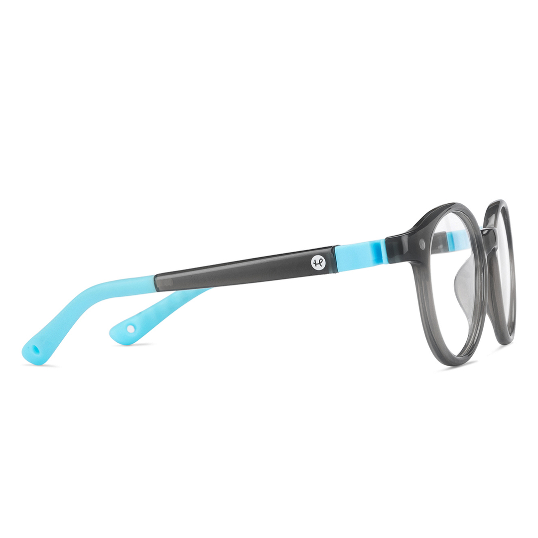 Hooper Online Light Gray Full Rim Round left side