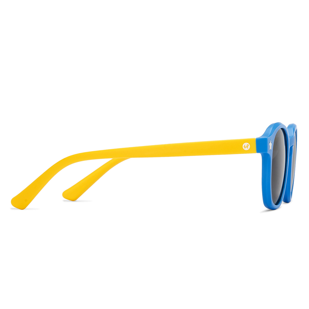 Hooper Sky Blue Full Rim Square left side