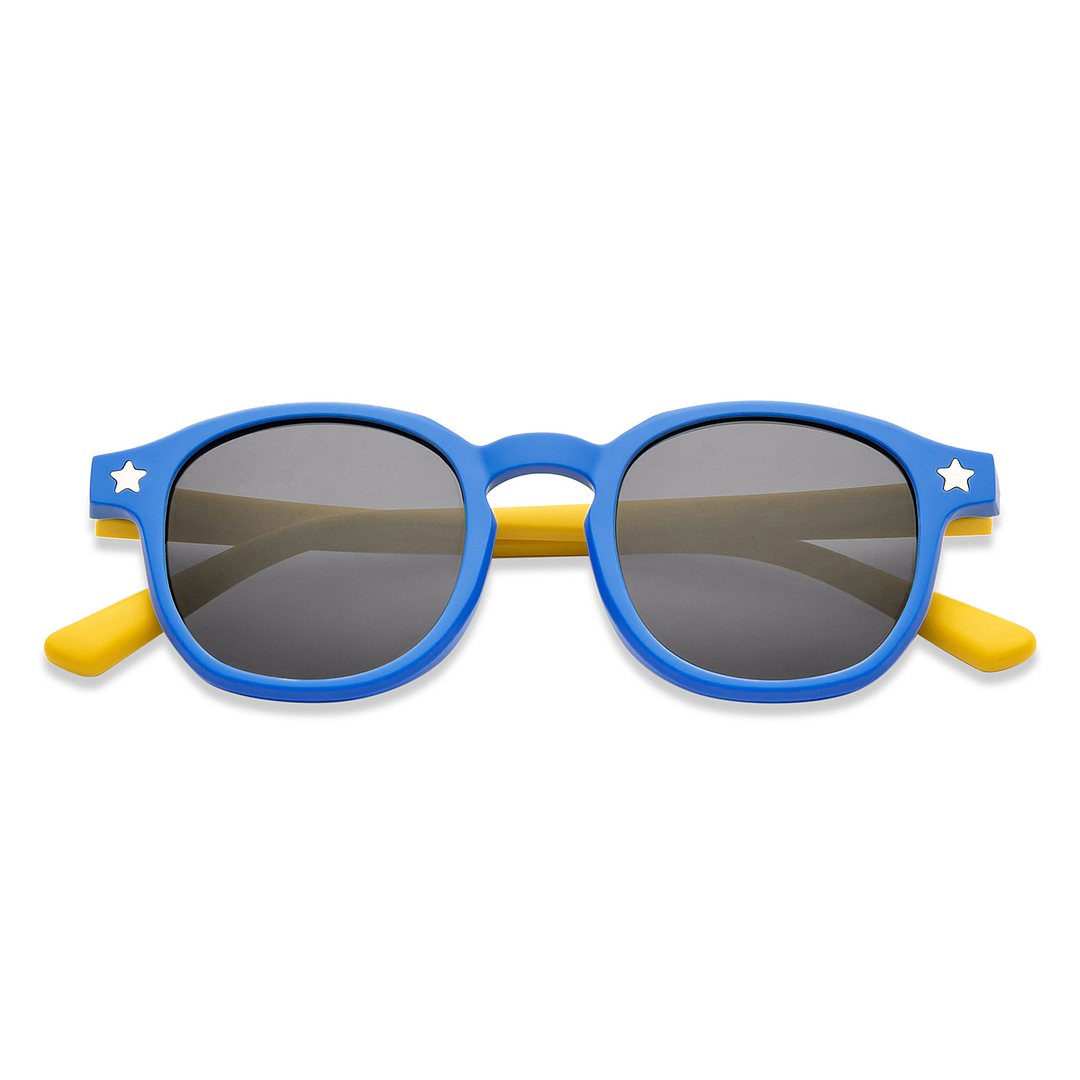 Hooper Sky Blue Full Rim Square left side