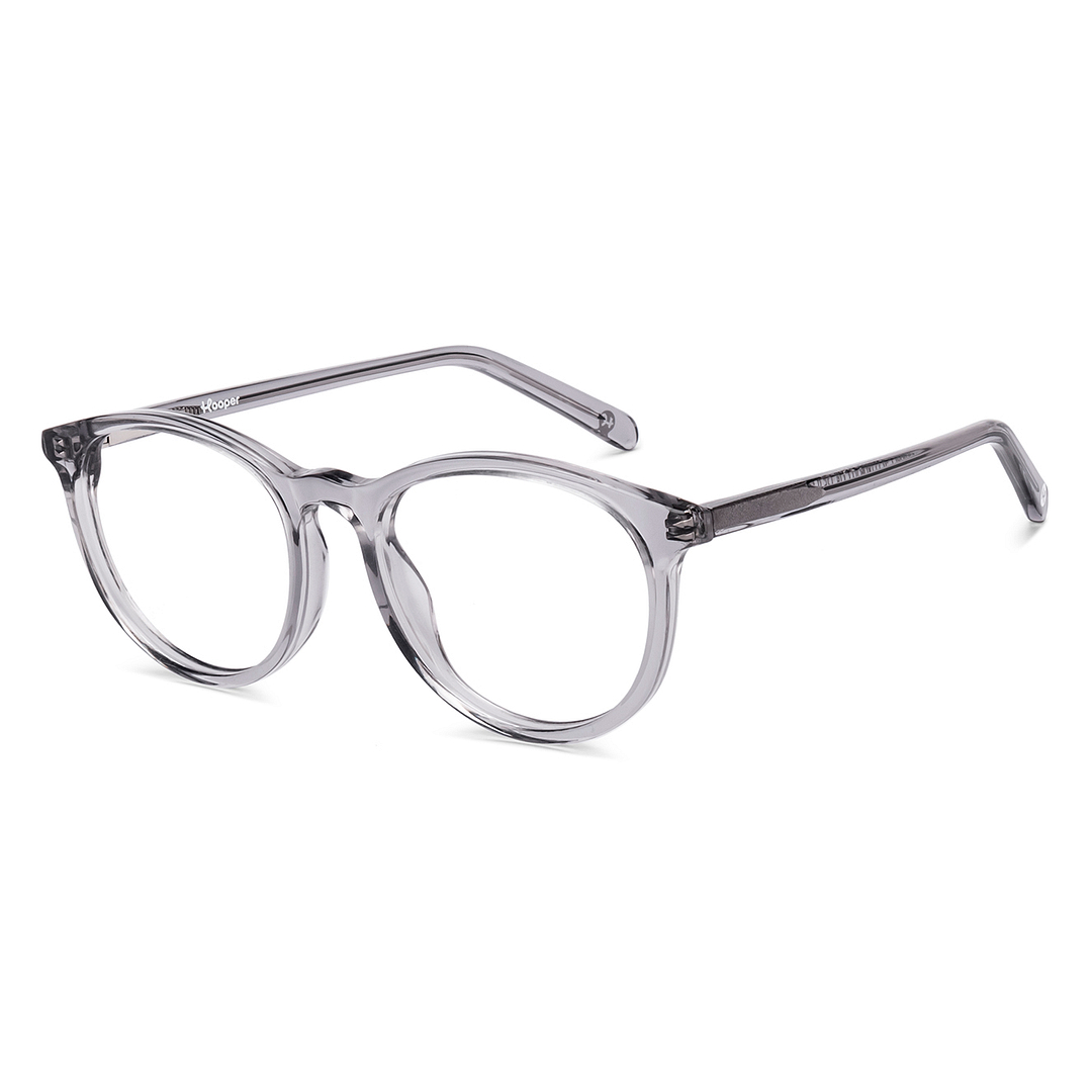 Hooper Online Gray Transparent Full Rim Round right side