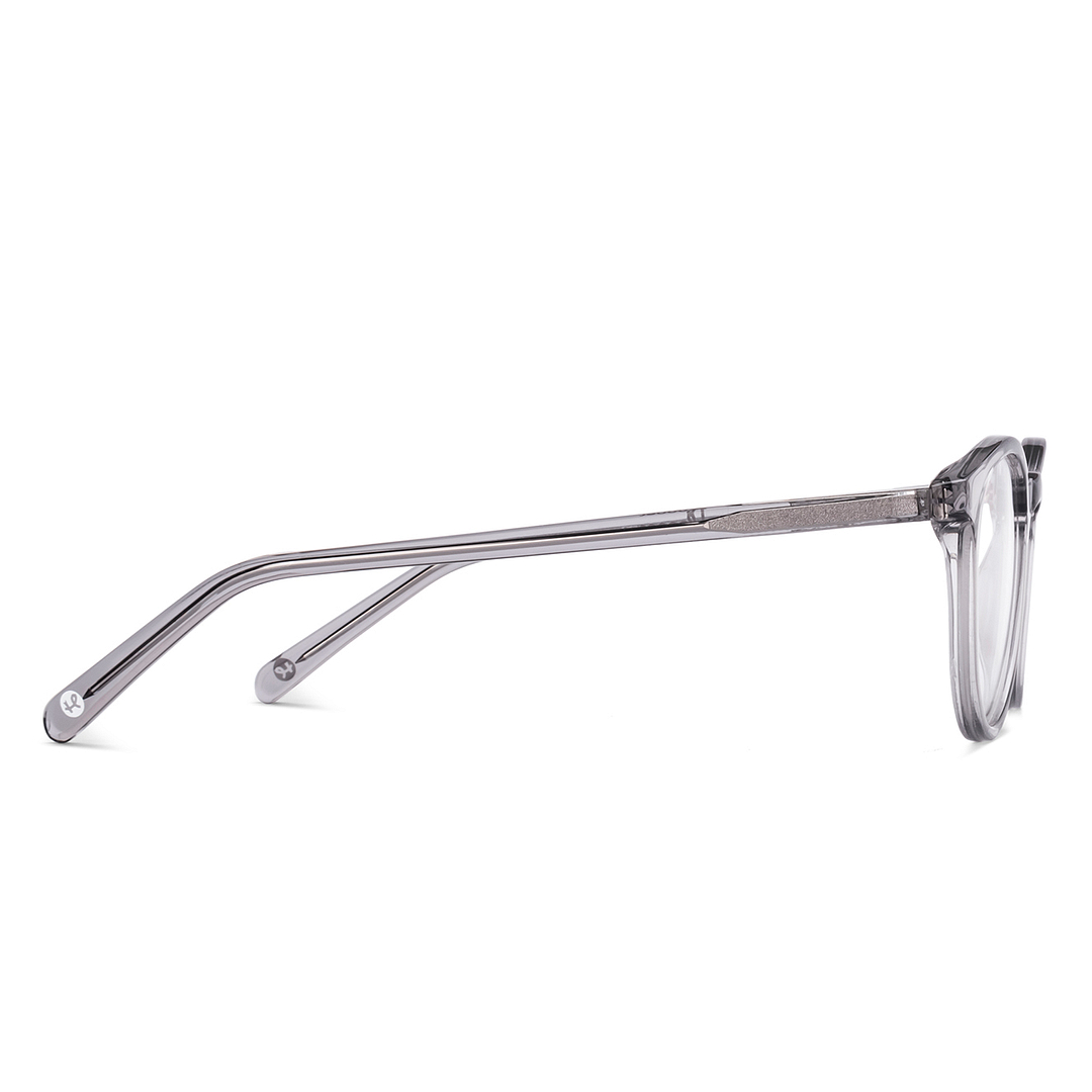 Hooper Online Gray Transparent Full Rim Round left side