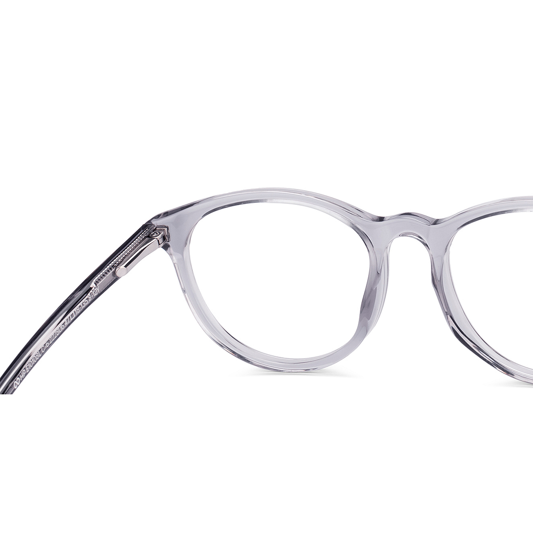 Hooper Online Gray Transparent Full Rim Round right side