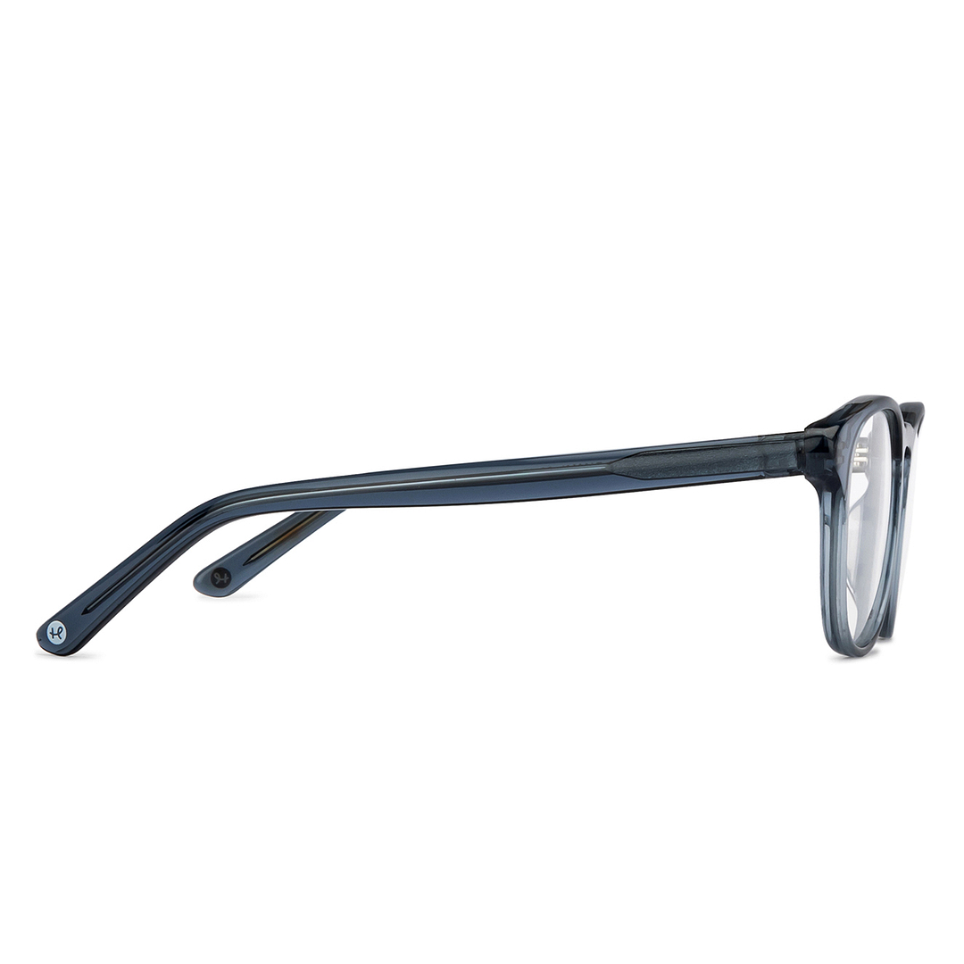 Hooper Online Gray Transparent Full Rim Round left side