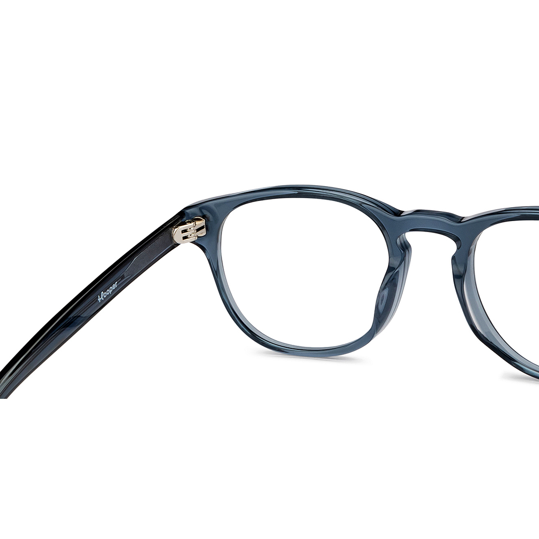 Hooper Online Gray Transparent Full Rim Round right side